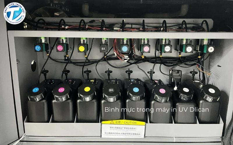 8 bình mực máy in UV Dlican 